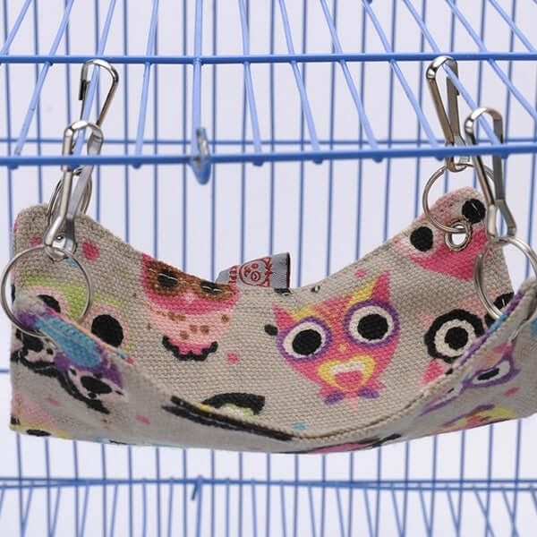Pet Canvas Hammock Nice And Warm Cat Hammock Hamster Mat Nest Pet Bed,Medium,Size:33*30cm,Random Color Delivery, Size:33*30cm