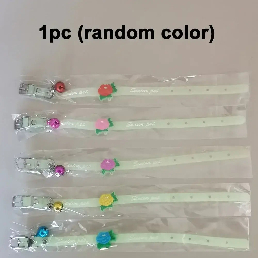 Luminous Cat Necklace Collar with Anti-Loss Bell | Paws Palece Store"Shine Bright with Our Luminous Necklace: Glowing Collar for Small Dogs and Cats, Fluorescent Silicone with Anti-Loss Bell, Essential Pet Accessories!" free delivery£4.90#AntiLossBell,#Ca