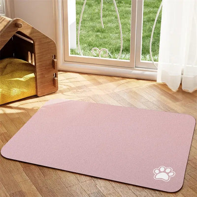 Product Description: Keep your pet's feeding area neat and tidy with the Absorbent Pet Feeding Mat – Easy Clean & Quick Dry. Designed to catch spills, splashes, and crumbs, this mat features a super absorbent top layer and a waterproof, non-slip backing t