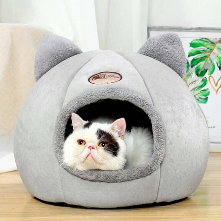Winter Semi-Closed Warm & Velvet Round Pet Nest