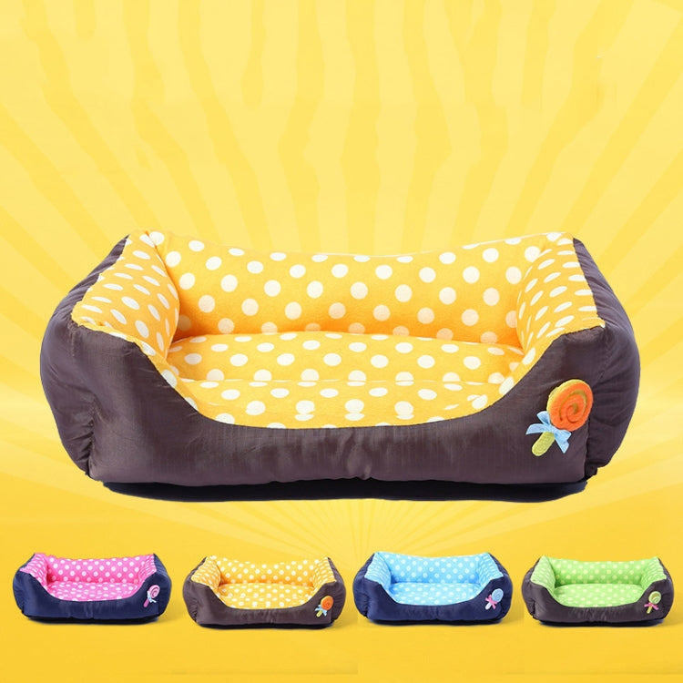 Cartoon Pet Kennel Square Cushion For Small And Medium Pet, L