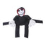 Funny pet Halloween costume with hood and skeleton face, perfect for pet cosplay and Halloween dress-up, made from lightweight and soft fabric.