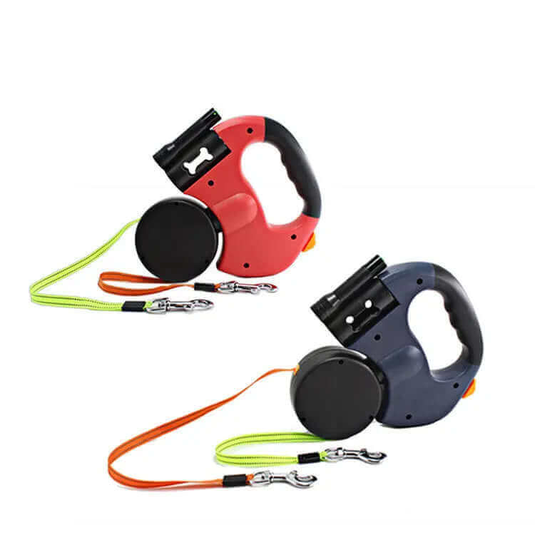 Dual-Headed Pet Leash with Flashlight & RetractableEnhance outdoor adventures with our retractable pet leash. Safety, convenience & style for you and your furry friend. Perfect for night walks.£22.9