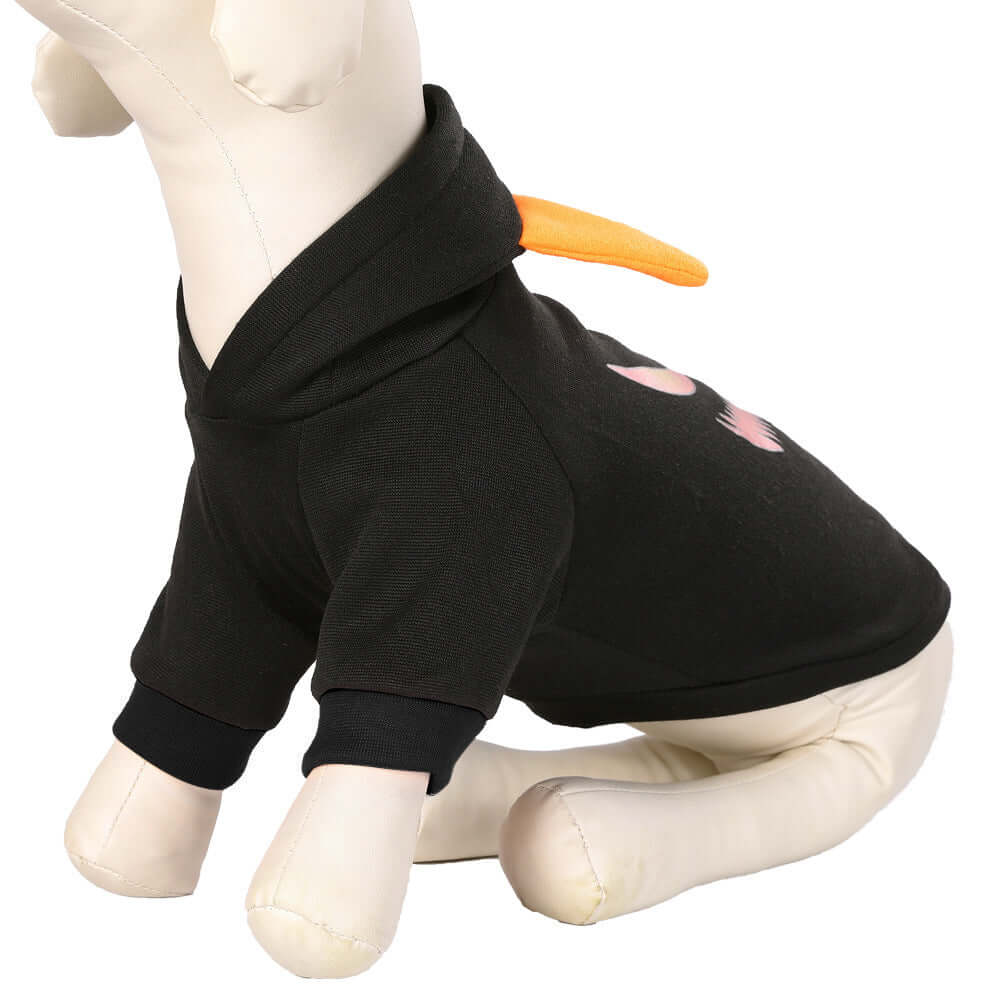 Two-legged black casual pet clothing by PetSecret for small to large pets, suitable for eBay and Amazon, featuring a comfortable cloth material.