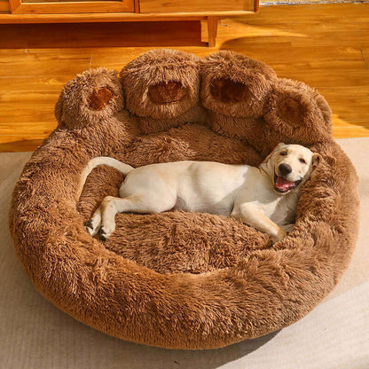 Bear Paw Pet Bed - Ultimate Comfort for Your PupShop the coziest bear paw-shaped pet bed. Perfect dreamland for pets. Plush, comfy, & designed for your pet's well-being. £66.90"Tags: #PetBed #CozyComfort #BearPawBed #OrthopedicSupport #ThermalRegulation #