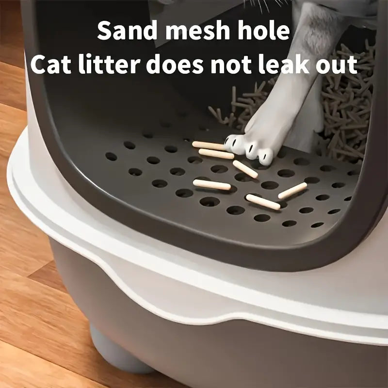 Large Self-Cleaning Cat Litter Tray with UV Sterilization