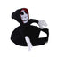 Funny pet Halloween costume with a skeleton ghost design, perfect for pet cosplay and Halloween party dress-up. High-quality and comfortable material.