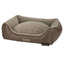 Chateau Memory Foam Orthopaedic Box Dog Bed in Dove by Scruffs with removable cover and water-resistant liner for joint support.