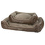 Chateau Memory Foam Orthopaedic Box Dog Bed in Dove and Latte by Scruffs, featuring durable side-walls and inner water-resistant liner.