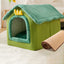 House Type Universal Removable and Washable Pet Dog Cat Bed Pet Supplies, S