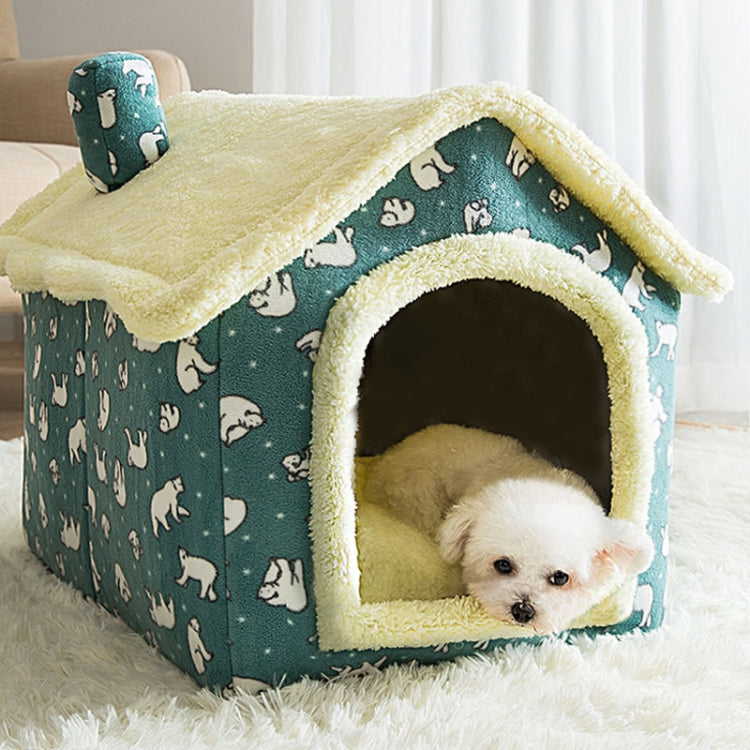 House Type Universal Removable and Washable Pet Dog Cat Bed Pet Supplies, M