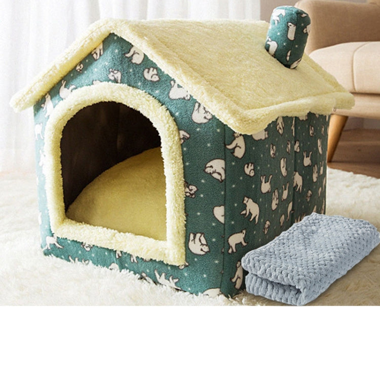House Type Universal Removable and Washable Pet Dog Cat Bed Pet Supplies, M