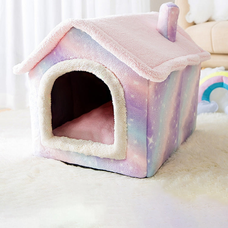 House Type Universal Removable and Washable Pet Dog Cat Bed Pet Supplies, L