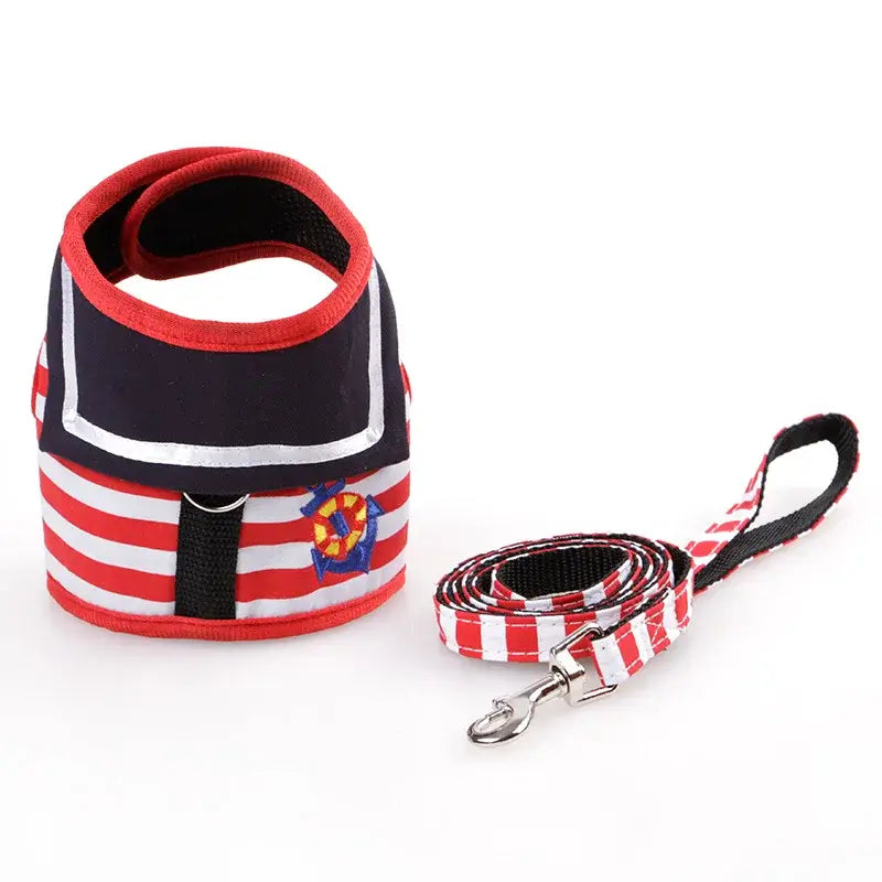 Adjustable Dog Collar Harness Leash for Small Medium Pets