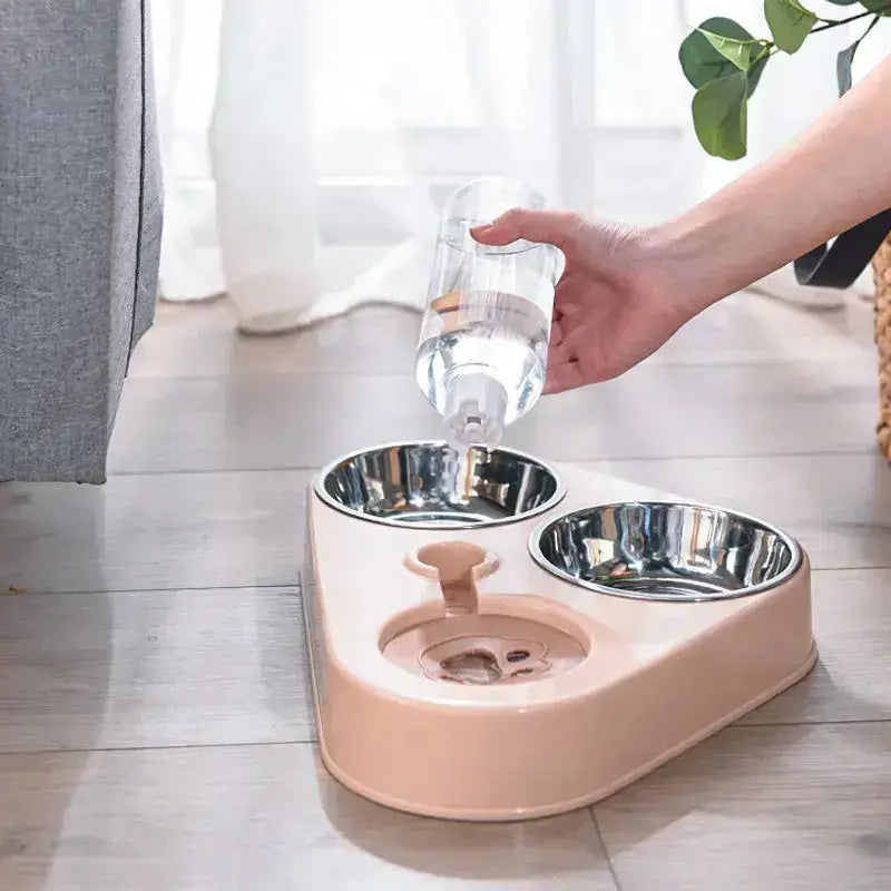 3-in-1 Pet Food & Water Dispenser | Hydrate & FeedElevate pet care with our 3-in-1 Pet Food Bowl & Auto Water Dispenser. Stylish, convenient, ensuring your pet stays hydrated and fed.£14.9