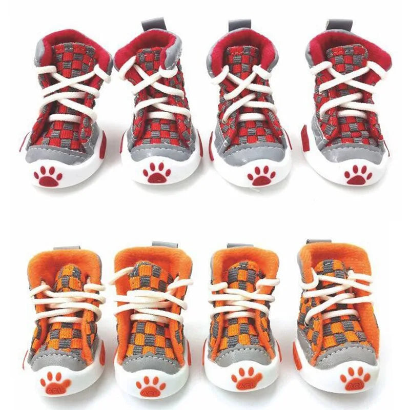 Football Style Dog Boots, 4 Pieces/Set, Small Pet Shoes#CatsAccessories,#DogShoes,#EasyCleanDogShoes,#FootballDogBoots,#PawProtection,#PetAccessories,#PetComfort,#PetShoes,#PetSupplies,#StylishDogBoots£12.9