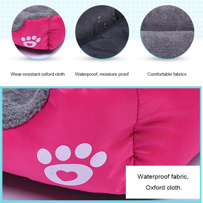 Candy Color Four Seasons Genuine Warm Pet Dog Kennel Mat Teddy Dog Mat, Size: L, 66×50×14cm, Size: L