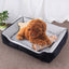 Dog Bone Pattern Big Soft Warm Kennel Pet Dog Cat Mat Blanket, with Blanket Size: M, 70×50×15cm, Size: M