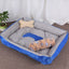 Dog Bone Pattern Big Soft Warm Kennel Pet Dog Cat Mat Blanket, with Blanket Size: M, 70×50×15cm, Size: M