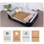 Dog Bone Pattern Big Soft Warm Kennel Pet Dog Cat Mat Blanket, with Blanket Size: M, 70×50×15cm, Size: M