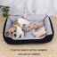 Dog Bone Pattern Big Soft Warm Kennel Pet Dog Cat Mat Blanket, Size: XXS, 45×30×15cm, Size: XXS