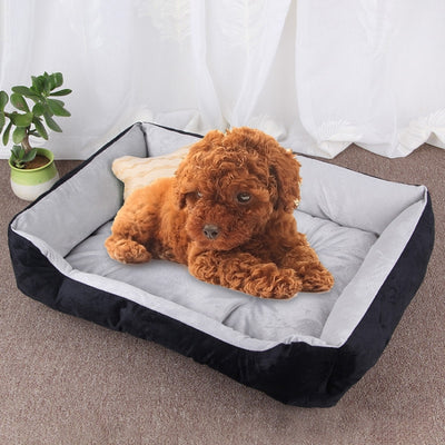 Dog Bone Pattern Big Soft Warm Kennel Pet Dog Cat Mat Blanket, Size: S, 60×45×15cm, Size: S