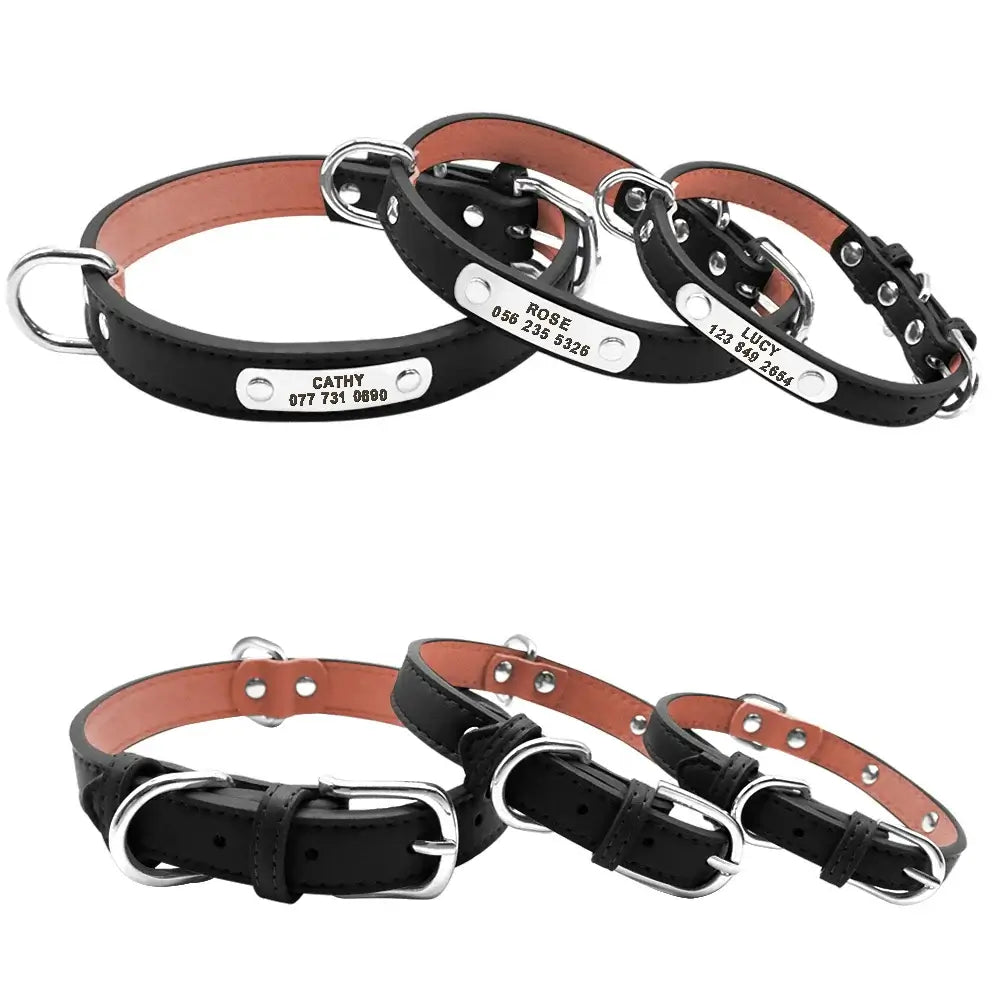 Durable Personalized Dog Collar - Customizable Sizes