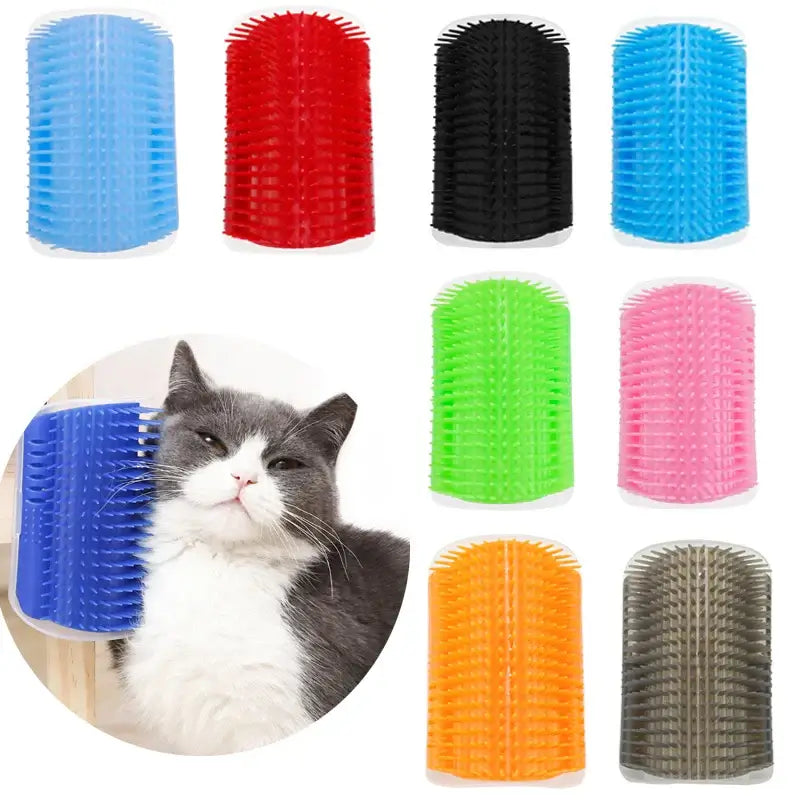 Cat Corner Hair Scrubber Brush for Happy Grooming