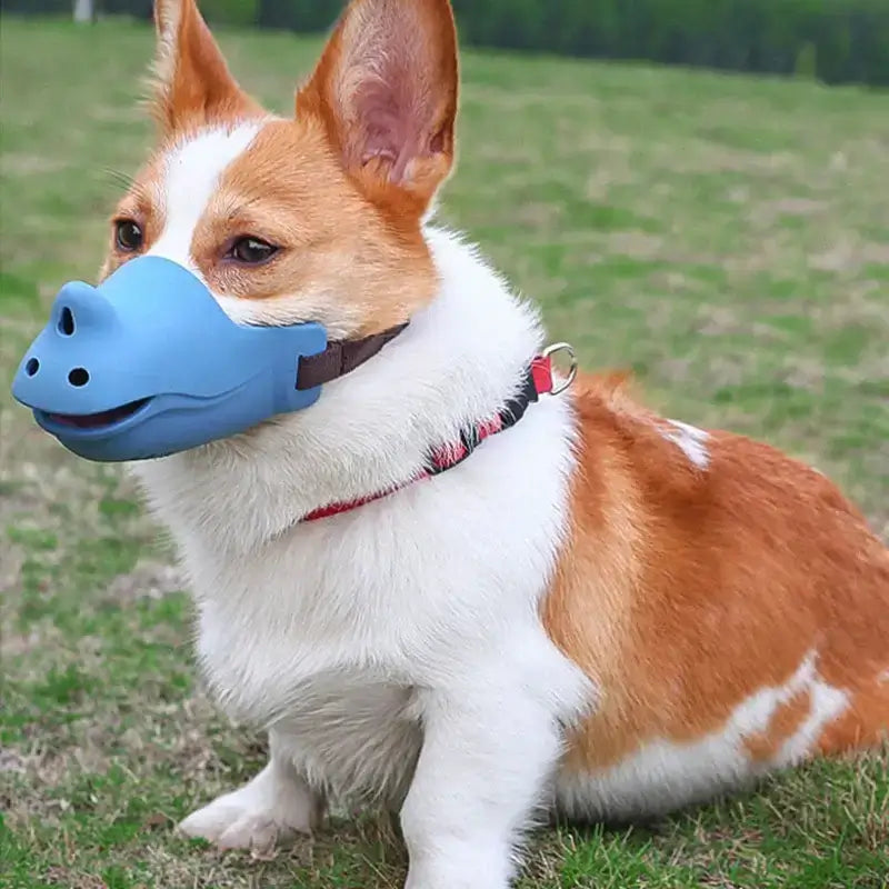 Rhino-shaped Silicone Dog Muzzle - Anti-bite, Anti-bark£7.9