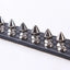 Adjustable Leather Dog Collar with Rivets & Spikes