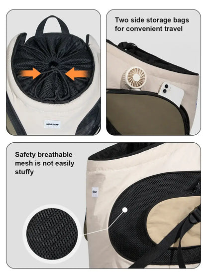 Pet Carrier Sling Bag for Cats & Dogs | Paws Palace StoreExperience hands-free convenience & safety with our Pet Carrier Sling Bag, perfect for walking, hiking, or shopping. Keep your pet close & secure. Free delivery£60.90#Breathable #SmallAnimalCarrier,