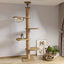 Wooden Cat Tree House Multifunction Pet Furniture Kitten Climbing Toy Cat Scratching Posts Cat Tower Soft Flannel Hammock BedSPECIFICATIONSBrand Name: NoEnName_NullOrigin: Mainland ChinaCN: ZhejiangItem Type: cat treesMaterial: WoodNo. of Tiers: Five Laye