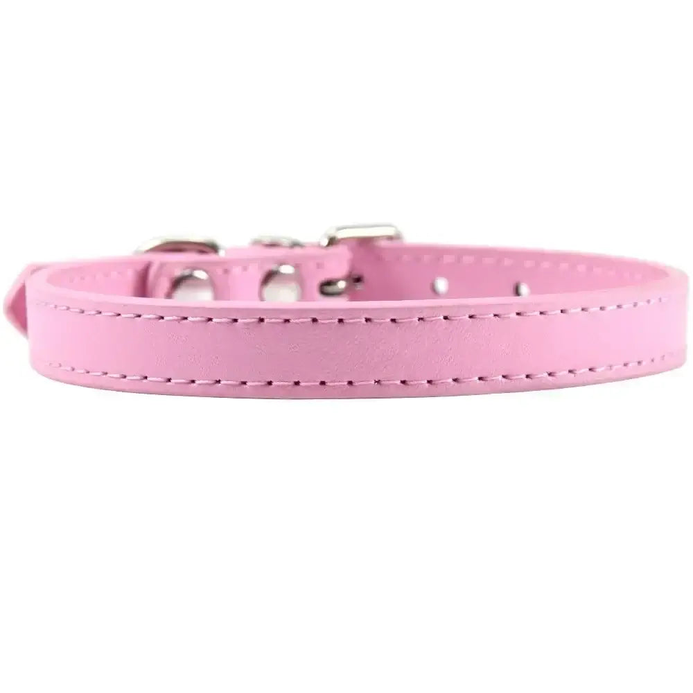 Personalized Colorful Leather Cat & Dog Collar