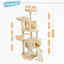 Paws Palace: Top Tier Multi-Level Cat Tree for PlayElevate playtime with Paws Palace Cat Tree. Cozy perches & sturdy climb for endless fun. Ideal cat furniture for your pet's adventures!£53.9