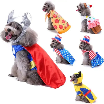 Halloween XMAS Cosplay Pet Cat Dress Up Clothes For Dog Costume Outfit PET Cat Costume Christmas Party Dog Coat Cloth Waem Suit