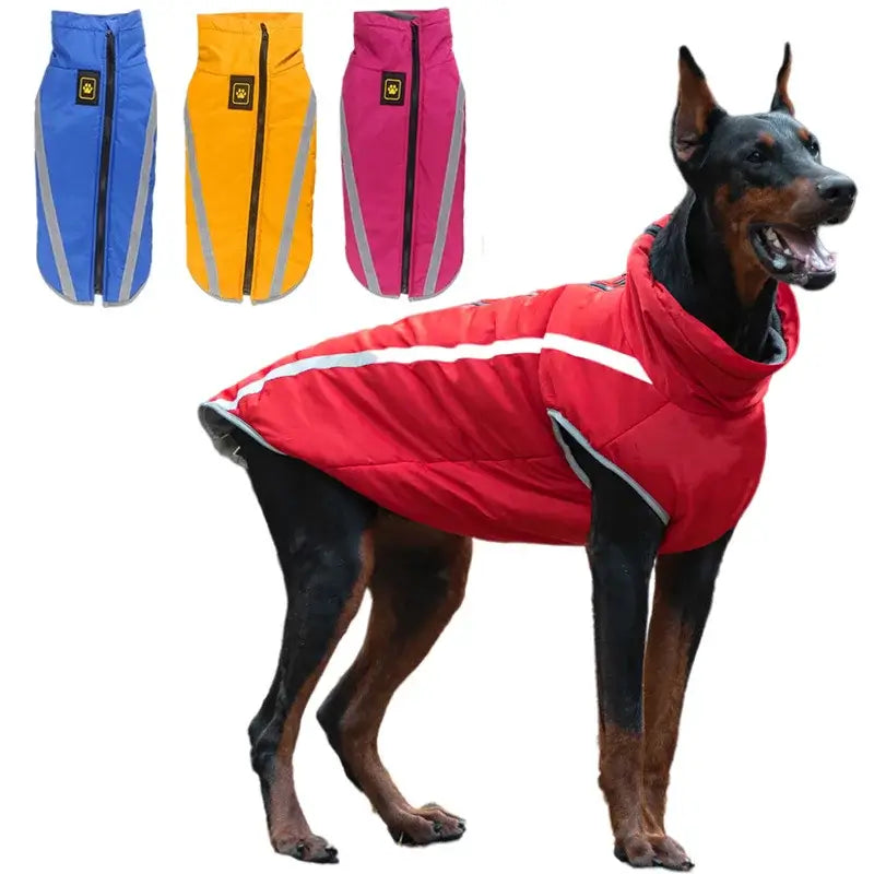 Warm Waterproof Dog Winter Coat for Medium & Large Dogs