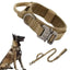 Tactical Dog Collar & Leash Set for Large BreedsShop heavy-duty tactical dog collar and leash sets. Adjustable fit for German Shepherds & large dogs. Ideal for training & outdoor activities.£9.90#AdjustableCollarHarness,#DogComfort,#DogEntertainment,#DogH