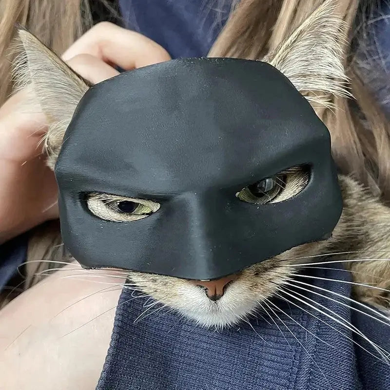 Discover the Black Bat Cat Avenger Mask - perfect for Halloween cosplay. Made from PLA, available in multiple sizes. Shop Now!