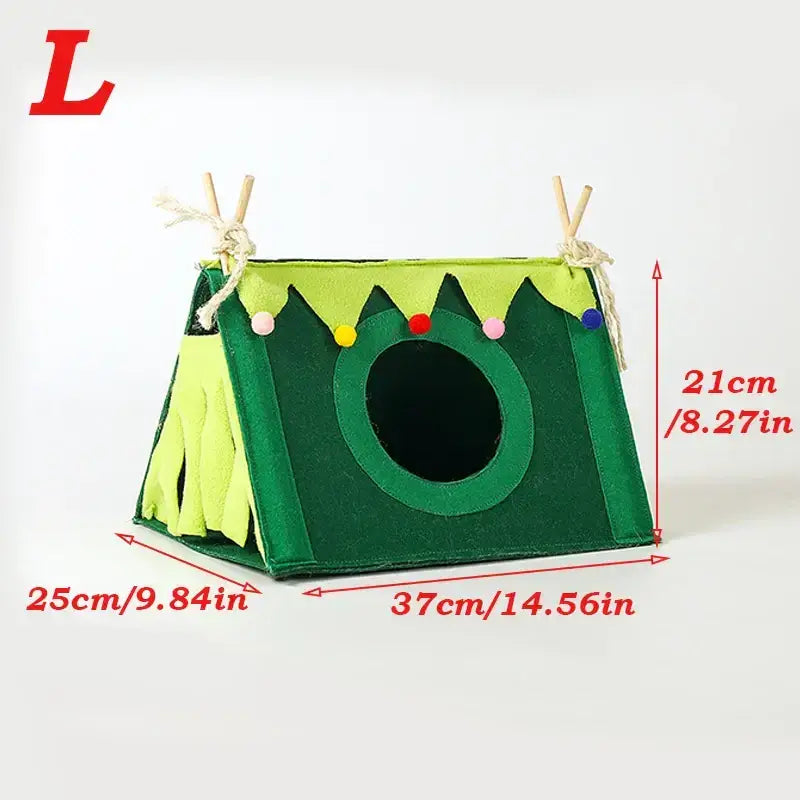 Small Pet Nest Felt Tent Rabbit Nest Hamster House Hamster Cage Large Guinea Pig Cage Guinea Pig Small Animal Bed Accessories