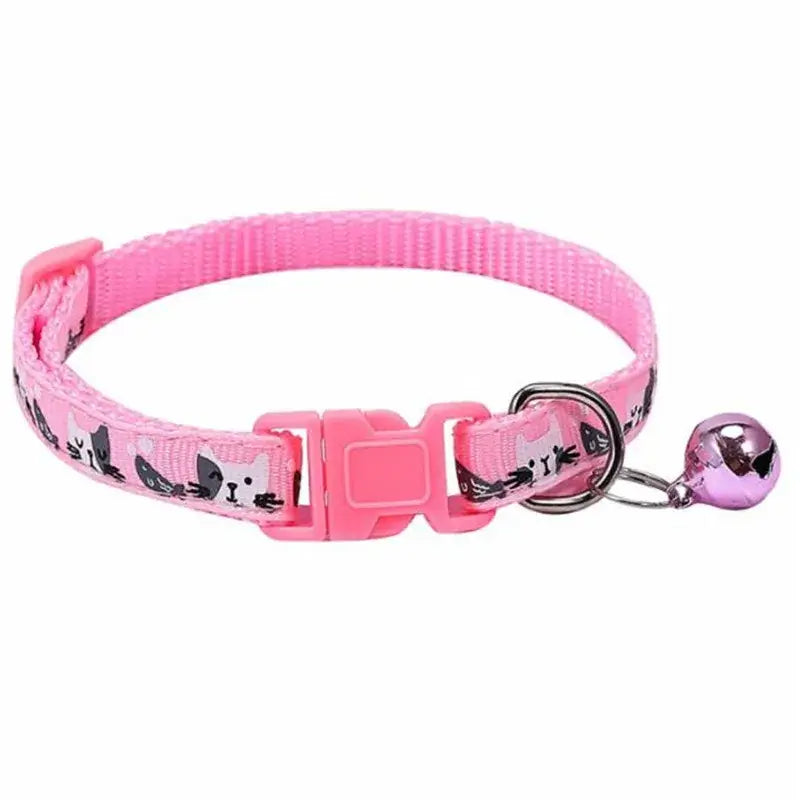 Vibrant Adjustable Collar with Colorful Cats Pattern"Add Color to Your Pet's Style: Adjustable Dog and Cat Collar with Colorful Cats Pattern and Bell, Perfect for Puppies, Kittens, and Small Animals!" Free Delivery.£6.90#AdjustableCollarHarness,#Adjustabl