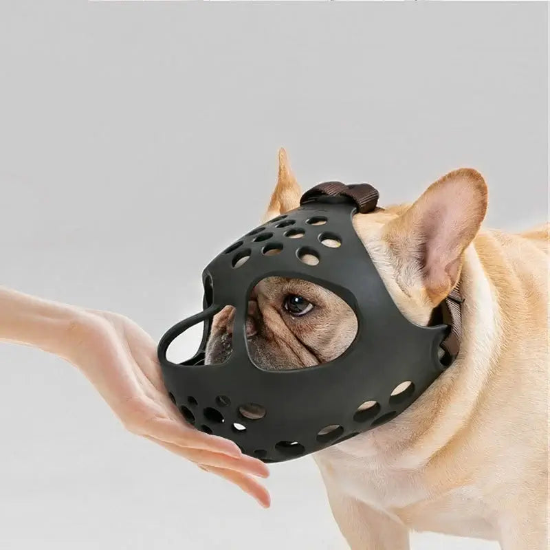 Breathable Bulldog Muzzle | Dog Mouth GuardEnsure safety with our breathable Bulldog muzzle. Designed for short-snout dogs, it provides comfort and prevents biting. Perfect for outdoor use.£24.9