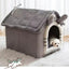 Soft Bed Deep Sleep Small Dog Winter House with Removable Cushion and Enclosed Pet Tent for Kittens, Puppies, and Cats