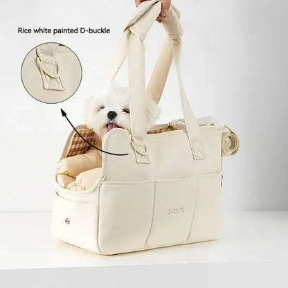 Puppy Go Out Portable Dog Carrier Bag#ComfortablePetTransport,#PetTravelBag,#PortableDogCarrier,#PuppyCarrier