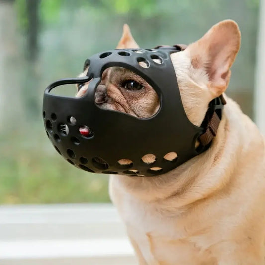 Breathable Bulldog Muzzle | Dog Mouth GuardEnsure safety with our breathable Bulldog muzzle. Designed for short-snout dogs, it provides comfort and prevents biting. Perfect for outdoor use.£24.9