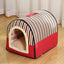 Folding Plush Dog House Puppy Pet Large Medium Indoor Dog Bed Convertible Sofa Kennel Tapisseries Pet Supplies Houses Habitats