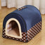 Folding Plush Dog House Puppy Pet Large Medium Indoor Dog Bed Convertible Sofa Kennel Tapisseries Pet Supplies Houses Habitats