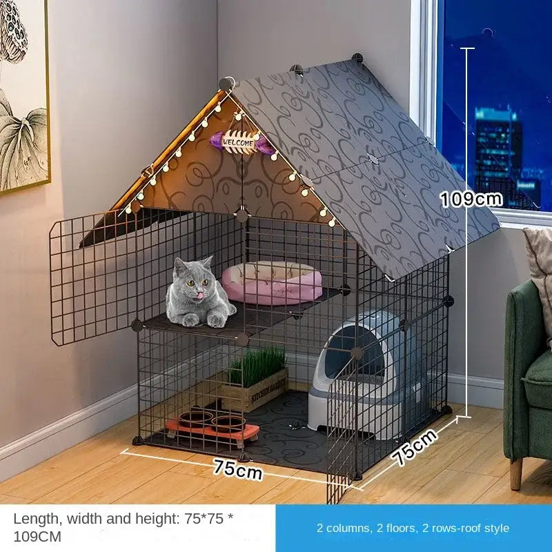 Oversized Pet Kennel Villa for Cats