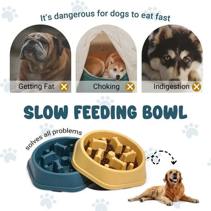 Dog Slow Feeder Bowl: Healthy Diet Pet Feeding£7.9