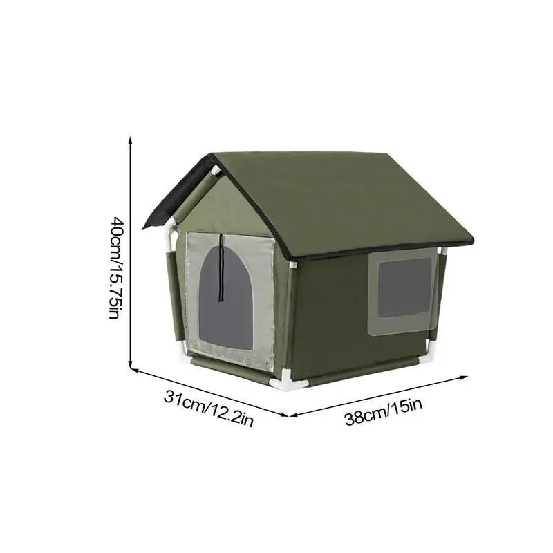 Waterproof Outdoor Cat Bed & Dog House#CatBed,#Cats #SmallDogs,#CatsAccessories,#CozyRetreat,#DogComfort,#DogOuterwear,#EasyToCleanPetTent,#EasyToUse,#OutdoorGear,#outdoorhouse,#OutdoorPetCare,#OutdoorPetGear,#PetAccessories,#PetComfort,#PetSupplies£56.9