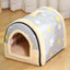 Folding Plush Dog House Puppy Pet Large Medium Indoor Dog Bed Convertible Sofa Kennel Tapisseries Pet Supplies Houses Habitats